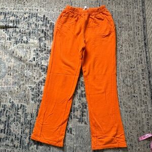 Goldie London Orange cotton sweatpants